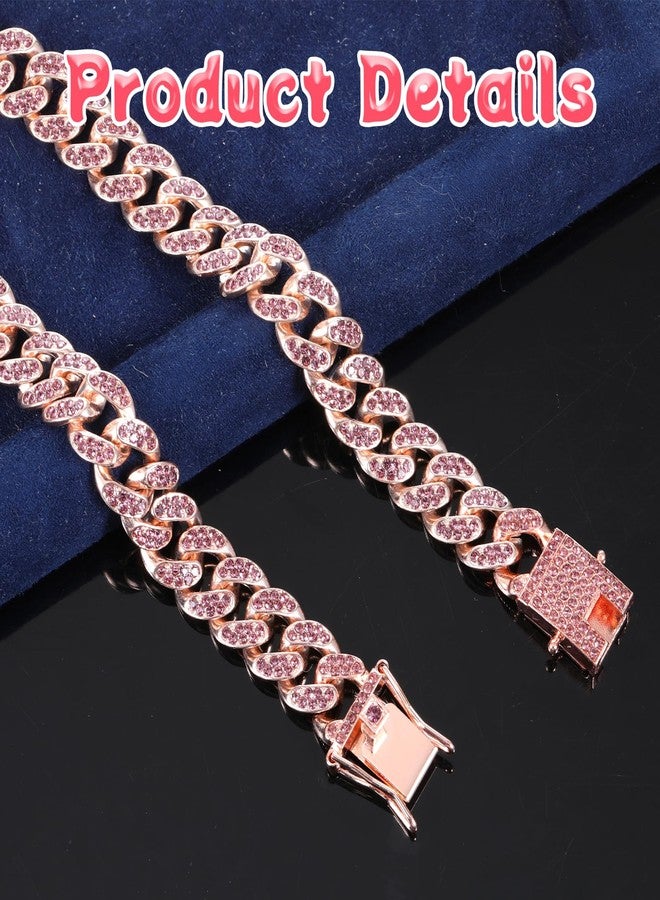 Aeaocvo Cat Chain Collar Gold 12 Inch Long Diamond Cuban Link, 12 mm Wide Metal Pet Necklace Chain for Small Medium Dogs Puppies Cats Kittens - Image 3